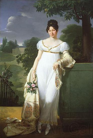 Joseph Blondel Portrait of Felicite Norge oil painting art
